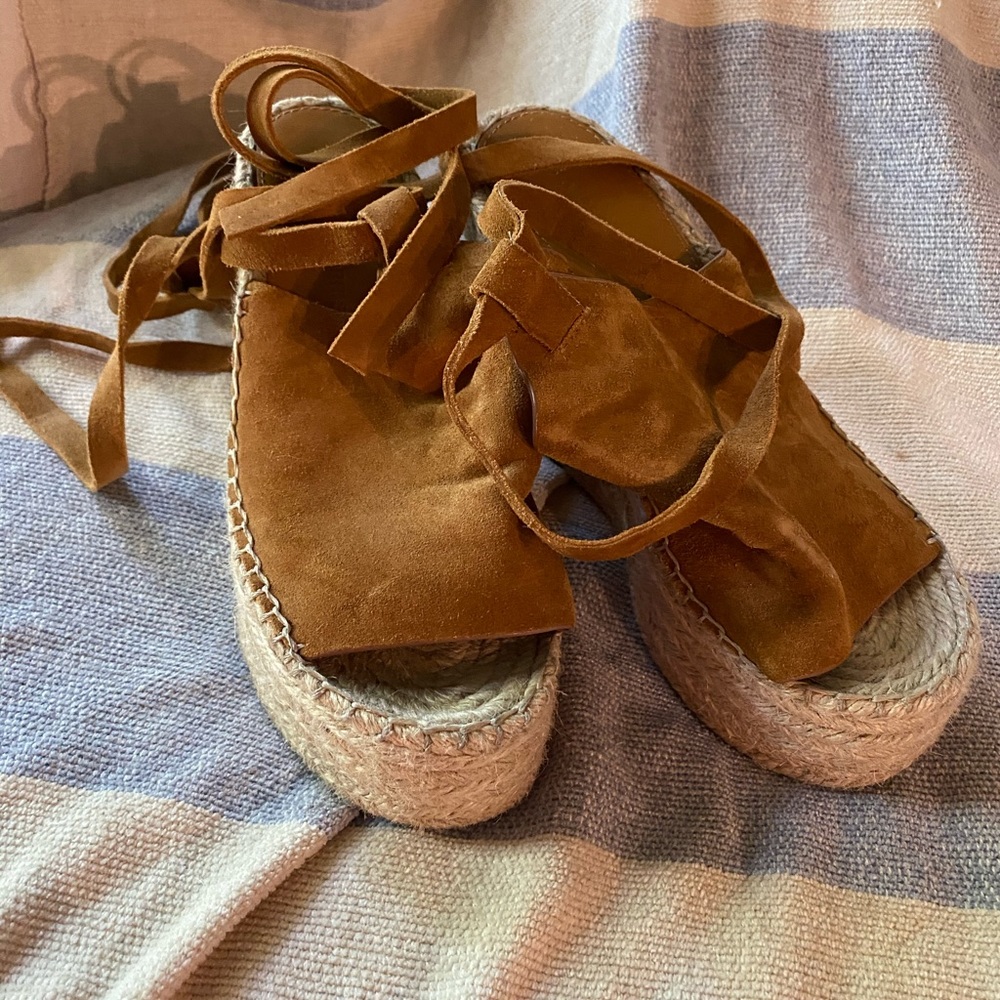 Sigerson Morrison, lace up wedge sandals